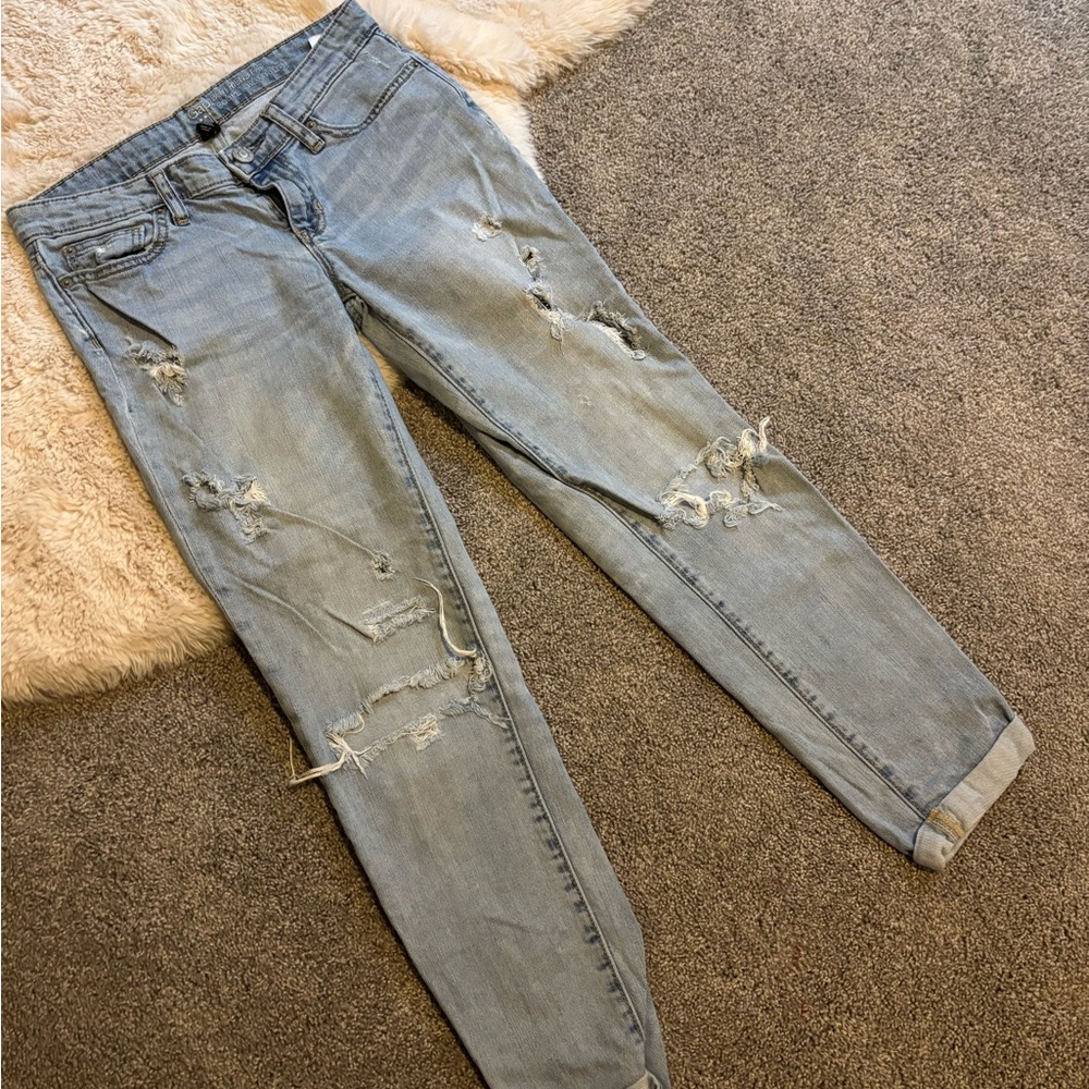 GAP - Boyfriend Distressed Light Blue Women's Jeans